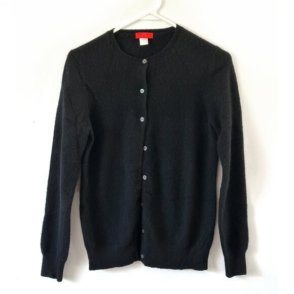 100% Cashmere Jennie Liu Women’s Black Cardigan Long Sleeve SMALL msrp $159 - Picture 2 of 6